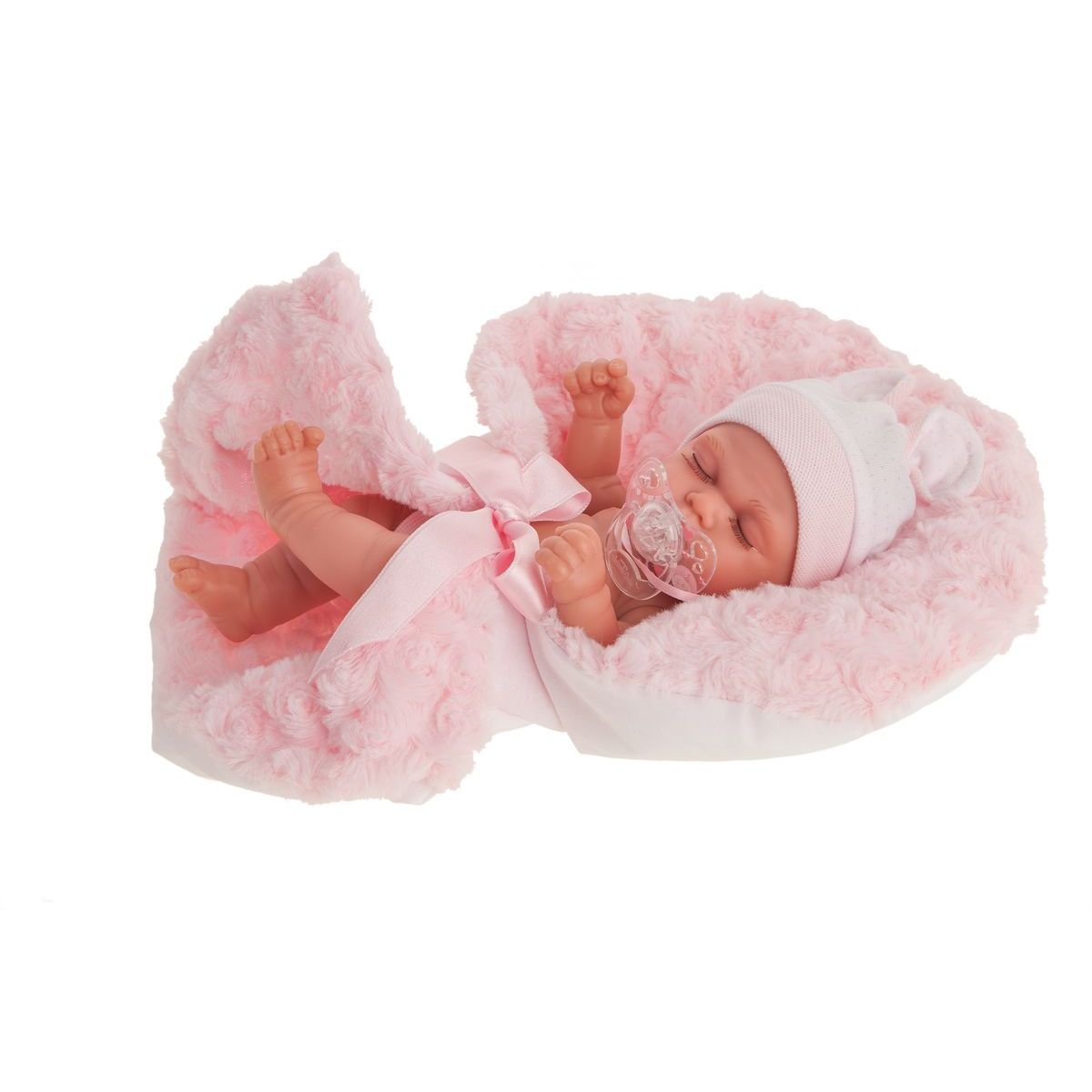 Antonio Juan 4074 Luni spící realistická panenka miminko s celovinylovým tělem 26 cm