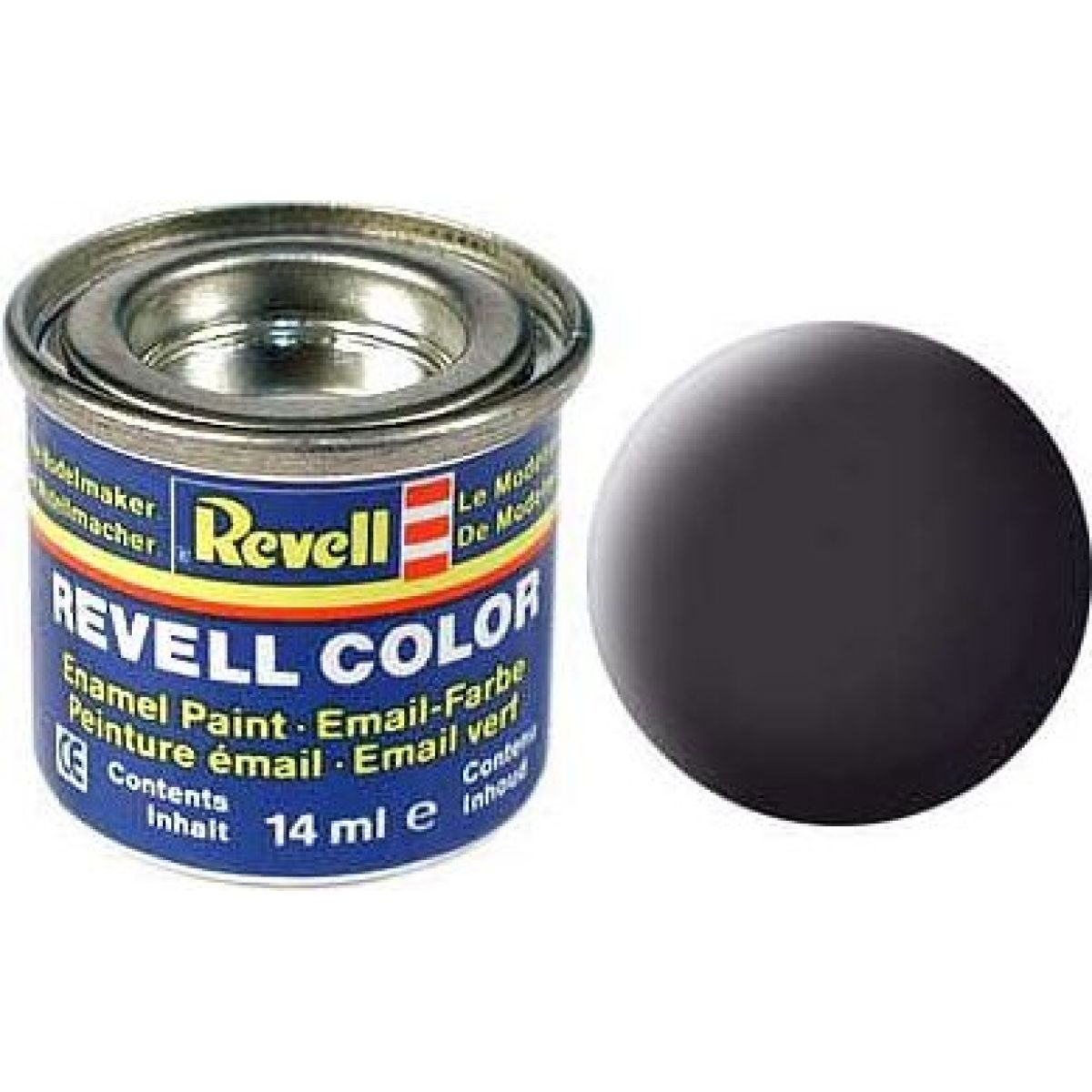 Barva Revell emailová 32106 matná dehtově černá tar mat