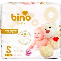 Bino Baby Premium Plienky veľ. S 3-8 kg 6 x 10 ks s darčekom