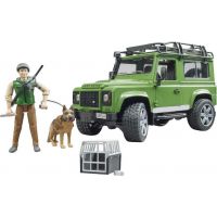 Bruder Land Rover lesník a pes s výstrojí