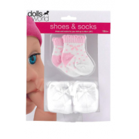 Dolls World Topánky a ponožky - Bielej topánočky 2