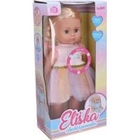 Eliška chodiace bábika 41 cm ružové šaty 2