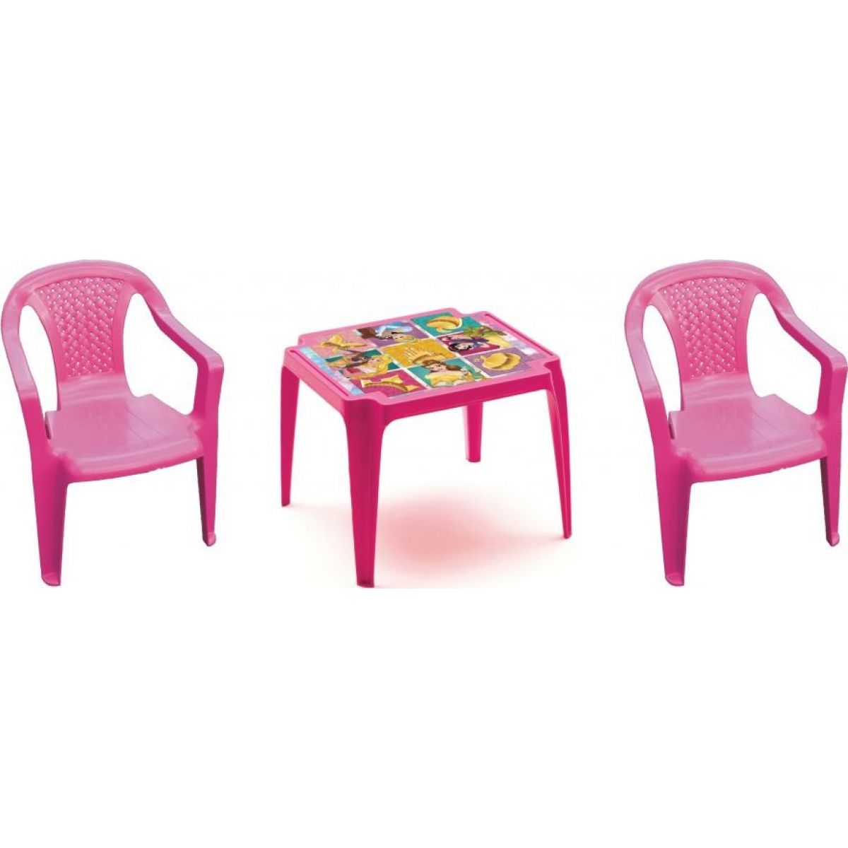 Ipae sada 2 stoličky so stolčekom ružový Disney Princess