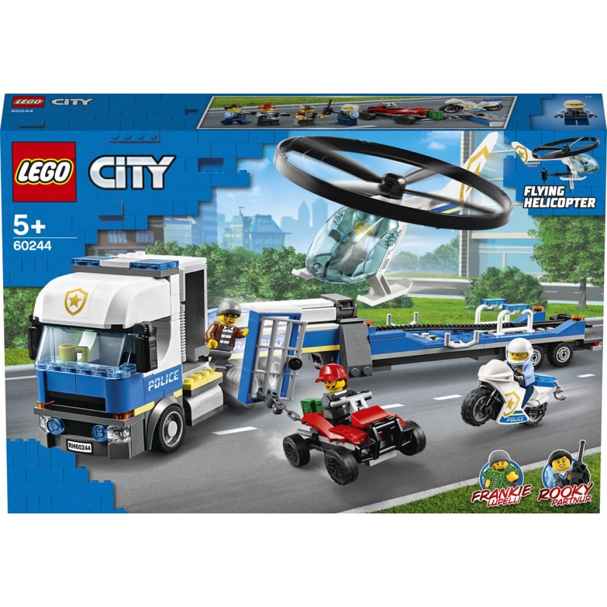 LEGO City 60244 Preprava policajnej helikoptéry - Poškodený obal