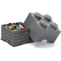 LEGO® Úložný box 25 x 25 x 18 cm tmavo šedý 2