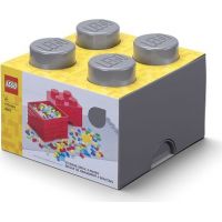LEGO® Úložný box 25 x 25 x 18 cm tmavo šedý 4