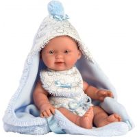 Llorens 26307 New born chlapeček Realistická bábika bábätko s celovinylovým telom 26 cm