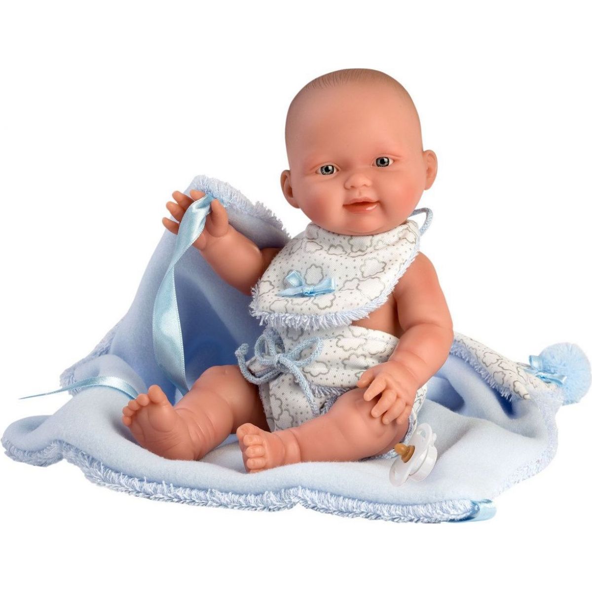 Llorens 26307 New born chlapeček realistická panenka miminko s celovinylovým tělem 26 cm