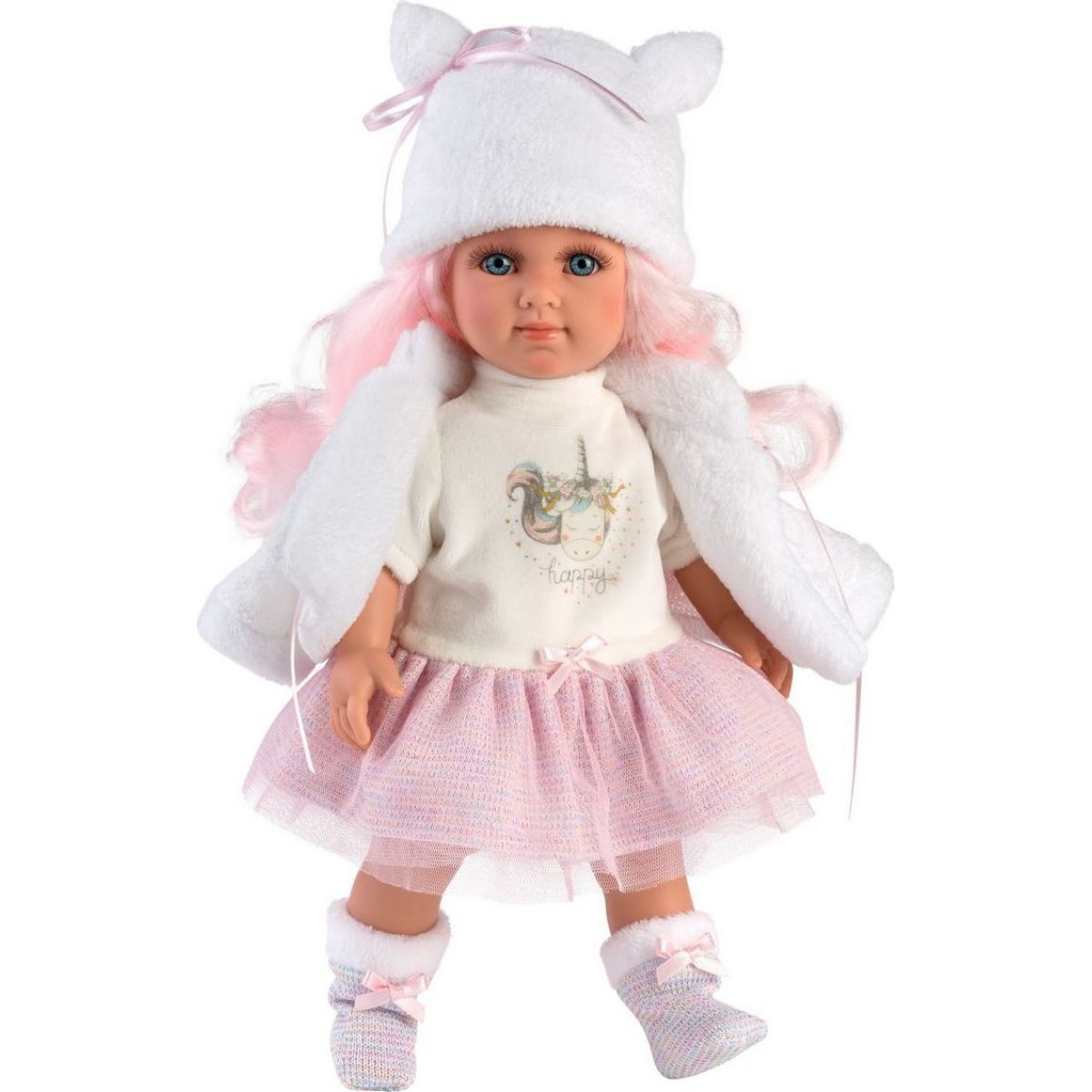 Llorens 53537 Elena realistická panenka s celovinylovým tělem 35 cm