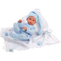 Llorens bábika New Born chlapček v modrej čiapke - Poškodený obal 4