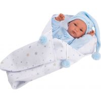 Llorens bábika New Born chlapček v modrej čiapke - Poškodený obal 5