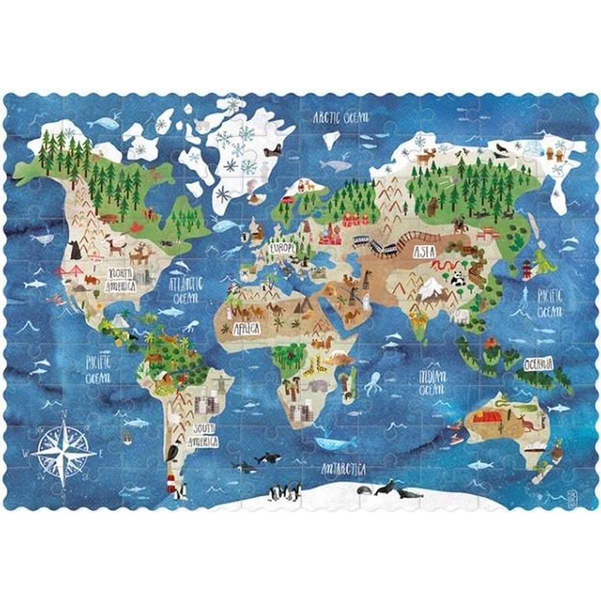 Londji Kapesní puzzle Kolem světa - 100 dílků
