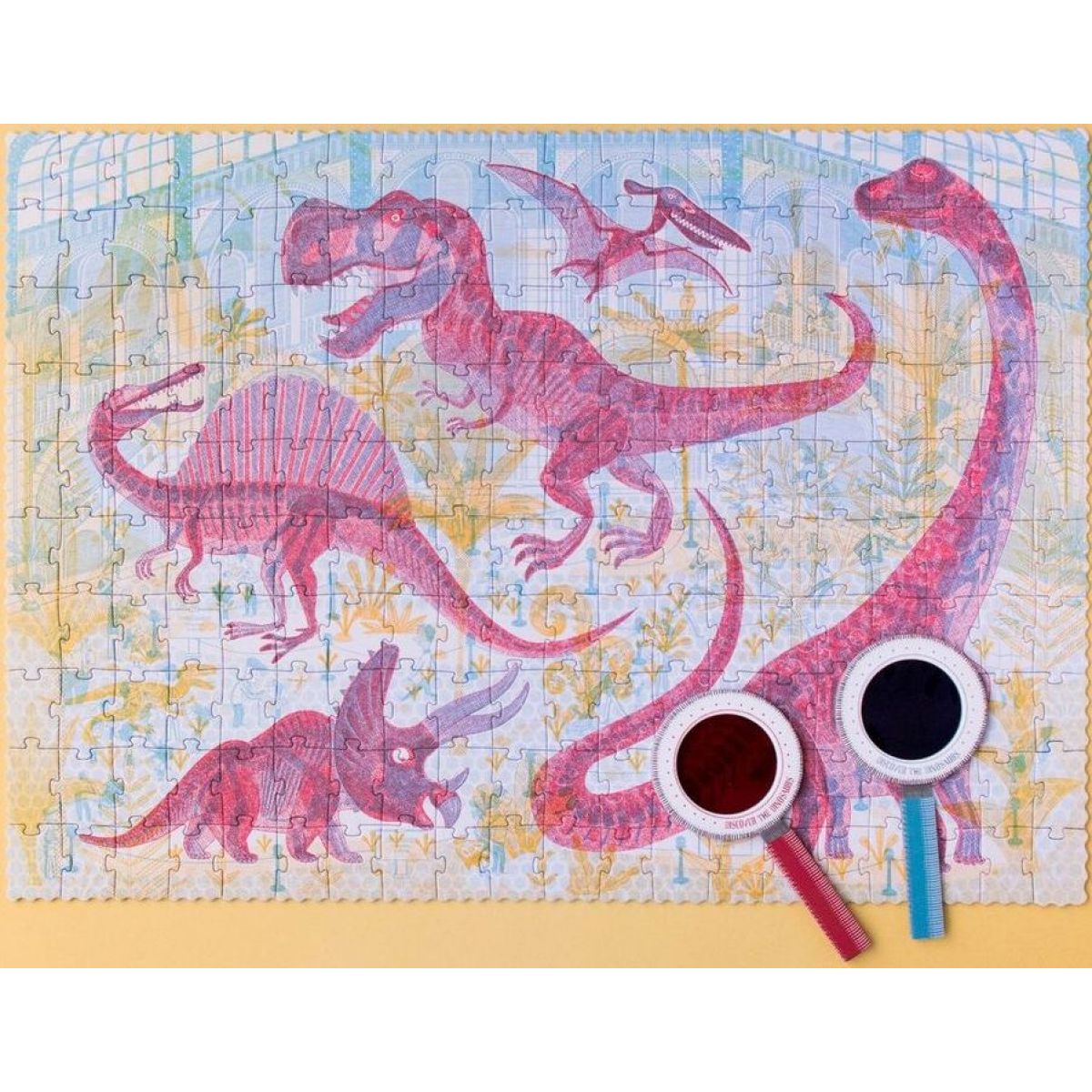 Londji Velké puzzle Svět dinosaurů 200 dílků