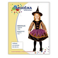 MaDe Detský kostým čarodejnica pre malé deti 2