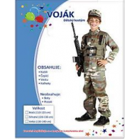 Made Dětský kostým Voják s čepicí 120 - 130 cm 2
