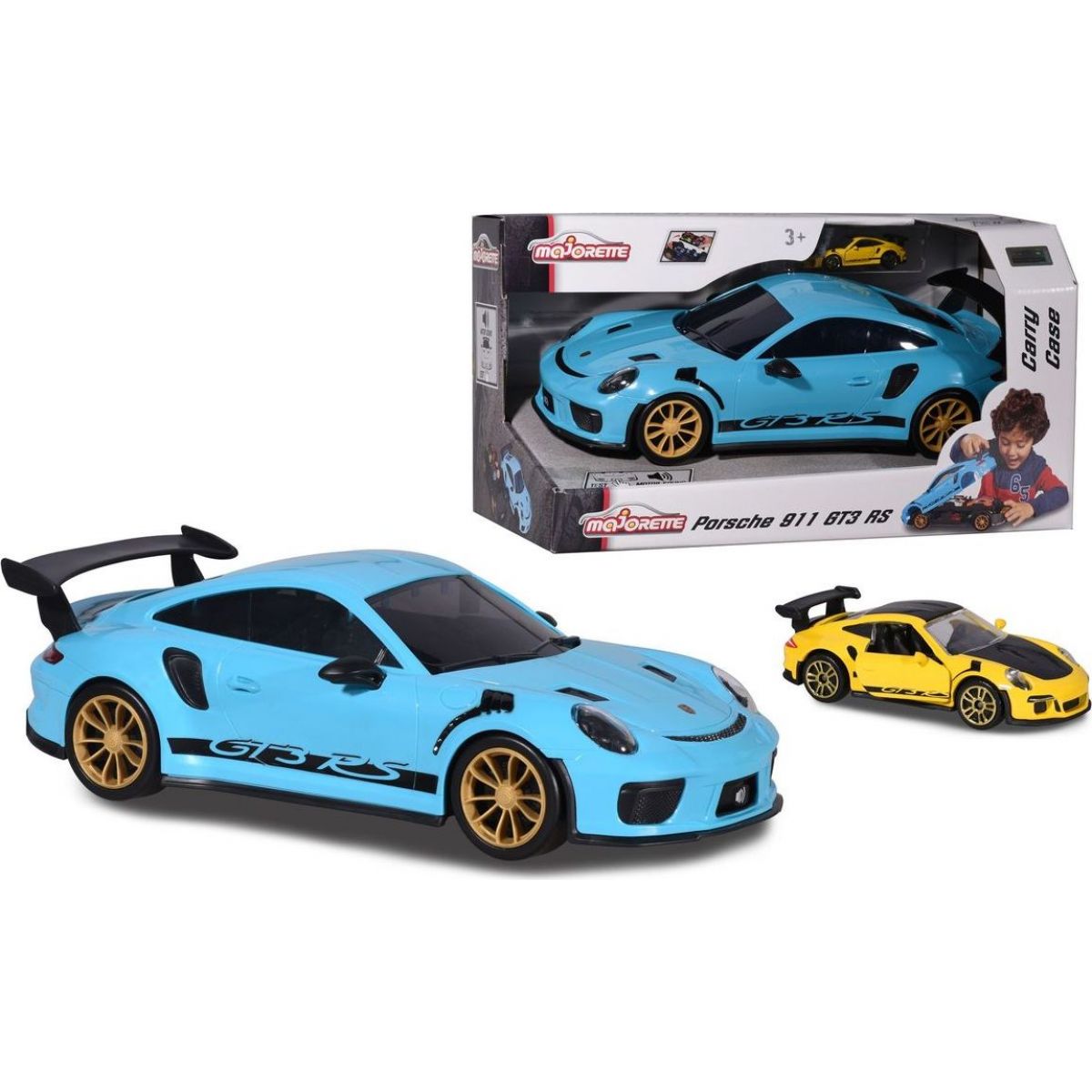 Majorette Auto Porsche 911 GT3 RS a 1 autíčko Porsche