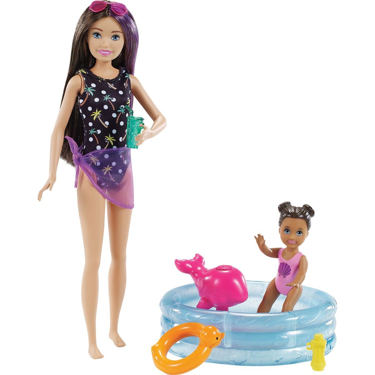 Mattel Barbie chůva herní set s bazénkem