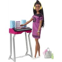 Mattel Barbie Dreamhouse herní set s panenkou brunetka Brooklyn