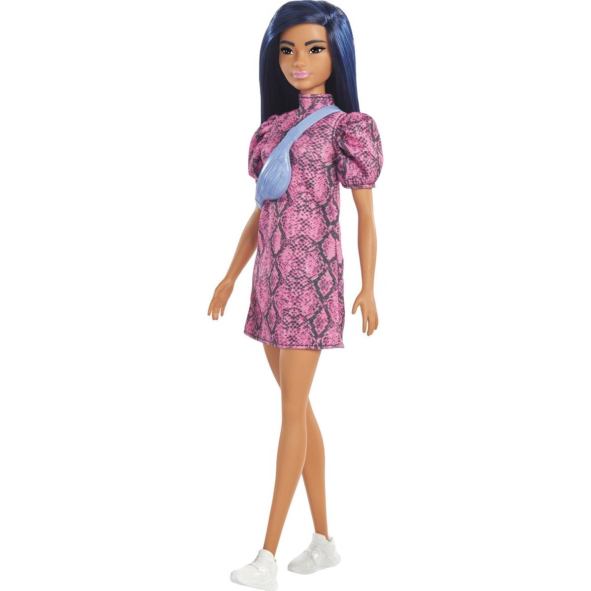 Mattel Barbie modelka šaty so vzorom hadej kože
