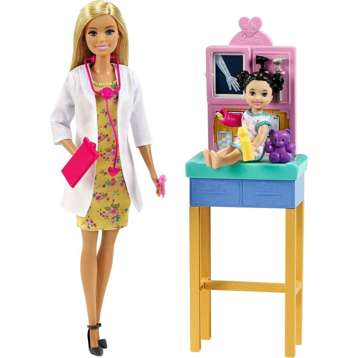 Mattel Barbie povolania herný set detská doktorka blondínka
