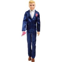 Mattel Barbie Ženích tmavomodrý oblek