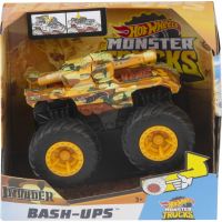 Mattel Hot Wheels monster trucks velká srážka Invader hnědý