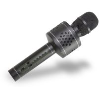 Mikrofón Karaoke Bluetooth čierny 2
