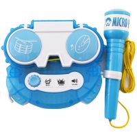 Mikrofón karaoke modrý 0581