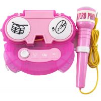 Mikrofón karaoke ružový 0580