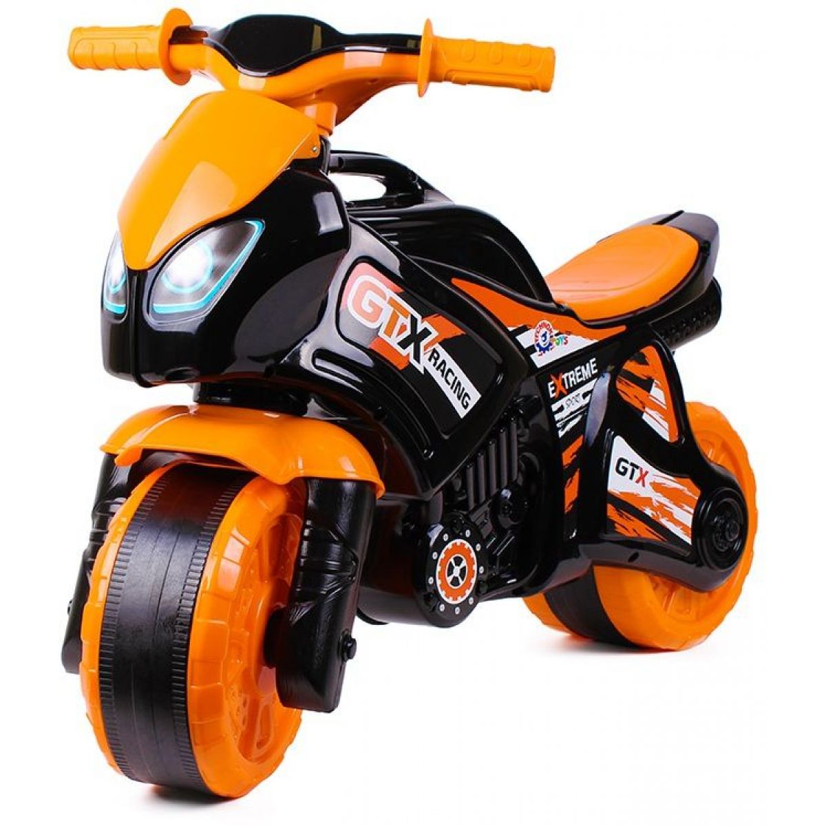 Odrážedlo motorka oranžovočerná Plast v sáčku 35 x 53 x 74 cm