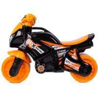 Odrážedlo motorka oranžovočerná Plast v sáčku 35 x 53 x 74 cm 2