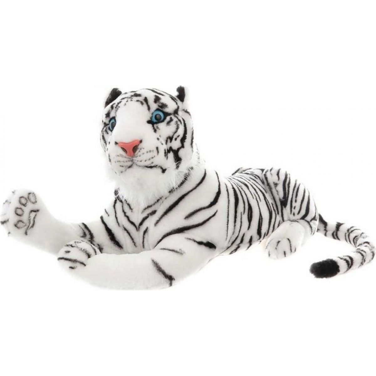 Plyšový tygr bílý střední 55 cm