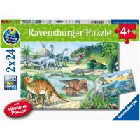 Ravensburger Puzzle Dinosauři 2 x 24 dílků