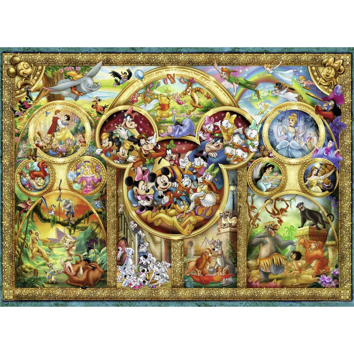 Ravensburger Puzzle 141838 Rodina Disney 500 dílků
