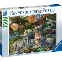 Ravensburger Puzzle Jarní vlci 1500 dielikov 2