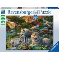 Ravensburger Puzzle Jarní vlci 1500 dielikov 3