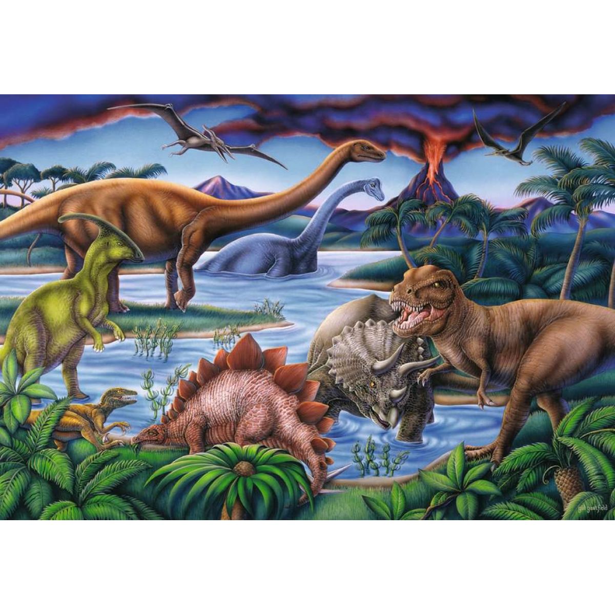 Ravensburger puzzle Dinosauří hřiště 35 dílků