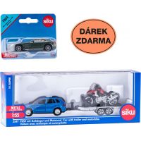 Siku Super Auto s vlekem a motorkou Dárek zdarma